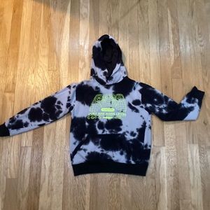 H&M black and grey tie dye sweatshirt hoodie